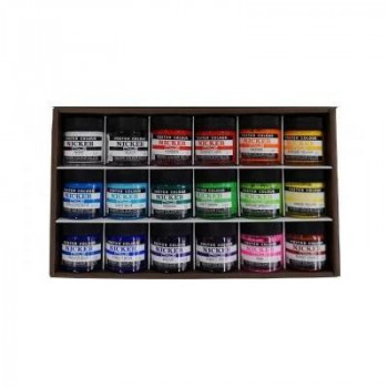 ニッカー絵具　ポスターカラー　40ml　18色セット　PC40ML18N 【北海道・沖縄・離島配送不可】