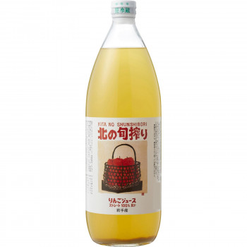 川原商会 北の旬搾り りんごジュース 1L×6本セット 【北海道・沖縄・離島配送不可】