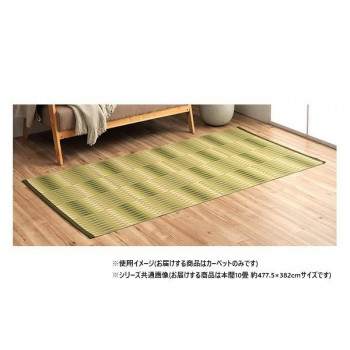 日本製 洗えるカーペット グリーン 本間10畳 約477.5×382cm 1090580122102 【北海道・沖縄・離島配送不可】