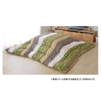 こたつ布団 正方形 単品 和柄 ウサギ柄 グリーン 約205×205cm 1160300120103 【北海道・沖縄・離島配送不可】