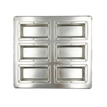 松永製作所　シリコン加工　シルバーフィナンシェ天板6P MS81 【北海道・沖縄・離島配送不可】