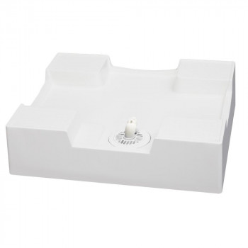 テクノテック洗濯機用床上配管対応防水パンTPR740-W3-FN　開口有専用排水トラップ付ニューホワイト 【北海道・沖縄・離島配送不可】