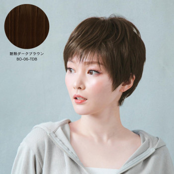 プリシラ 帽子ウィッグ -Relax- ベリーショート 耐熱ダークブラウン BO-06-TDB 【北海道・沖縄・離島配送不可】