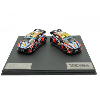 KBモデル(PCT) ヒョンデ i20 N Rally1 22ラリージャパン 1-2フィニッシュ ♯11＆♯8 2台セット 1/43スケール SET02HYJP 【北海道・沖縄・離島配送不可】
