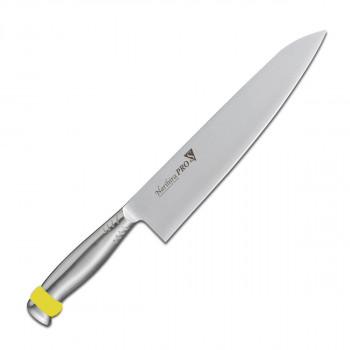 富士カトラリー NarihiraPRO」S」 牛刀 240mm イエロー FC-3025YL 【北海道・沖縄・離島配送不可】