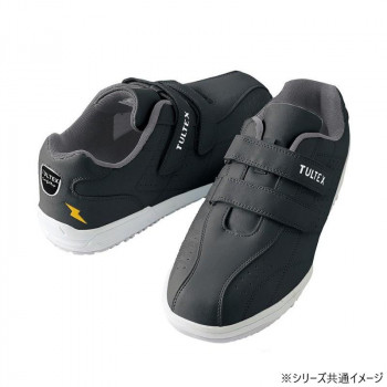 アイトス 51626 セーフティシューズ(耐油・静電・面ファスナー)(男女兼用) ブラック 24.5cm 【北海道・沖縄・離島配送不可】