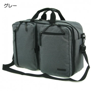 優美社　3G04-00　（サンドグラス） ポリエステル 4WAY ビジネスバッグ ビジネスリュック グレー 【北海道・沖縄・離島配送不可】