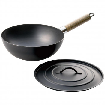 アウトドア用中華鍋23cm(蓋付) IRCN1/570889 2135-045 【北海道・沖縄・離島配送不可】
