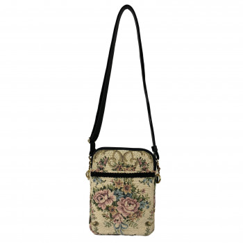 優美社 6005-00 ゴブラン織 （ごぶらんおり） ショルダーバッグ ライトベージュ 【北海道・沖縄・離島配送不可】