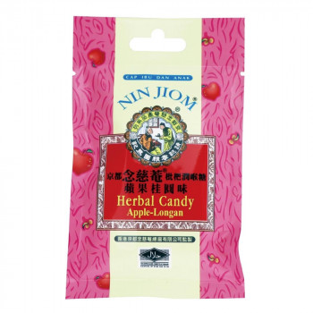 フジフードサービス タイ 念慈菴(ニンジョム) キャンディ(ハード)・ アップル＆ロンガン味 20g 16個 【北海道・沖縄・離島配送不可】