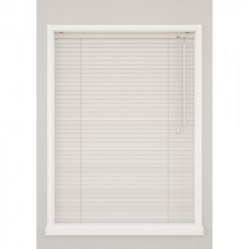 ウッドブラインド ポール右操作(50cm) 25mm幅 幅60cm×高さ130cm ホワイト・TW-4511 【北海道・沖縄・離島配送不可】