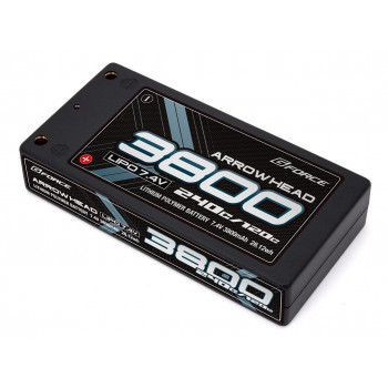G-FORCE Arrow Head LiPo バッテリー 7.4V 3800mAh 120C/240C GFG016 【北海道・沖縄・離島配送不可】