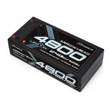 G-FORCE Arrow Head LiPo バッテリー 7.4V 4800mAh 120C/240C GFG017 【北海道・沖縄・離島配送不可】