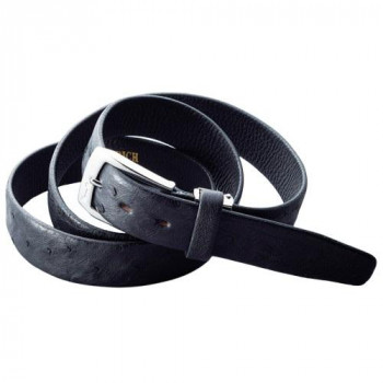 マレリー オーストリッチ ベルト(ブラック) MB20630 5618-078 【北海道・沖縄・離島配送不可】