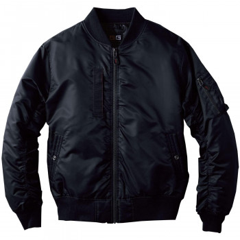 桑和 0014-00 フライトブルゾン 6Lサイズ ブラック(4) G.GROUND 【北海道・沖縄・離島配送不可】