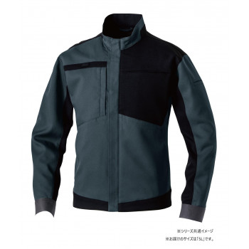 桑和 9522-00 長袖ブルゾン 5Lサイズ チャコールグレー(23) SOWA 【北海道・沖縄・離島配送不可】