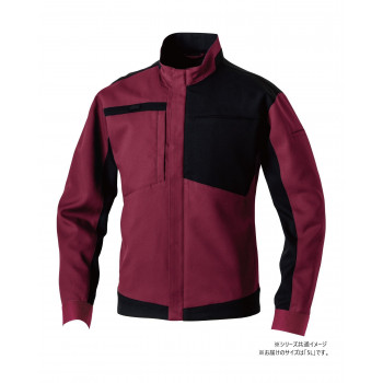 桑和 9522-00 長袖ブルゾン 5Lサイズ ボルドー(64) SOWA 【北海道・沖縄・離島配送不可】
