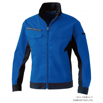 桑和 3472-00　長袖ブルゾン Lサイズ ブルー(8) SOWA 【北海道・沖縄・離島配送不可】