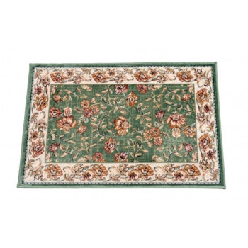 セリーヌマット ベルギー製モケット織り 玄関マット 60x90 グリーン R1400760GN 【北海道・沖縄・離島配送不可】