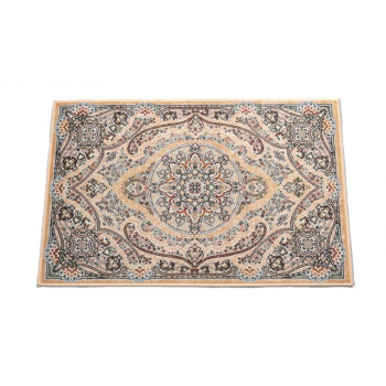 フローラマット ベルギー製モケット織り 玄関マット 60x90 ベージュ R1425960BE 【北海道・沖縄・離島配送不可】