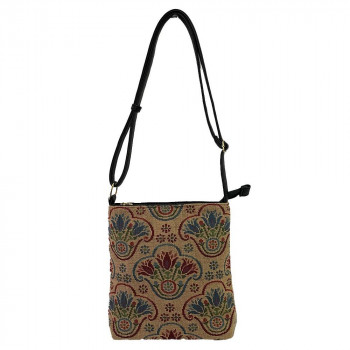 優美社 6018-00 ゴブラン織（ごぶらんおり） ショルダーバッグ ベージュ 【北海道・沖縄・離島配送不可】