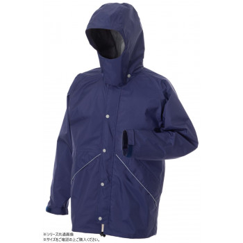 スミクラ レインウェア レインマスター ポリカ ジャケット ネイビー L J-613 【北海道・沖縄・離島配送不可】