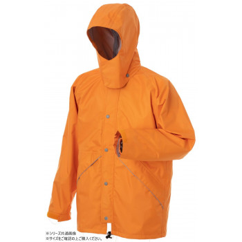 スミクラ レインウェア レインマスター ポリカ ジャケット オレンジ EL J-613 【北海道・沖縄・離島配送不可】