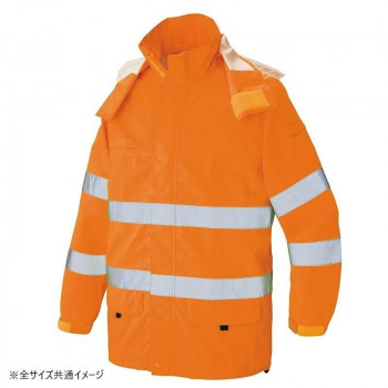 アイトス 高視認性レインジャケット ハイパーオレンジ 3L 562405 【北海道・沖縄・離島配送不可】