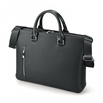 BUSITOOL トラウティ ブリーフケース 薄マチ 両アオリ ブラック 22-5351-10 【北海道・沖縄・離島配送不可】