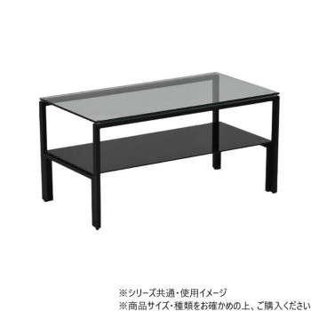 B.Bファニシング ガラスセンターテーブル Arca ブラック ONTB0293GLBLK 【北海道・沖縄・離島配送不可】