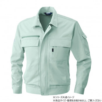 桑和 4221 長袖ブルゾン 6Lサイズ モスグリーン(107) 【北海道・沖縄・離島配送不可】