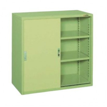 サカエ 工具管理ユニットKU型 スチール引戸タイプ 900×450×880mm グリーン KU-93H 【北海道・沖縄・離島配送不可】