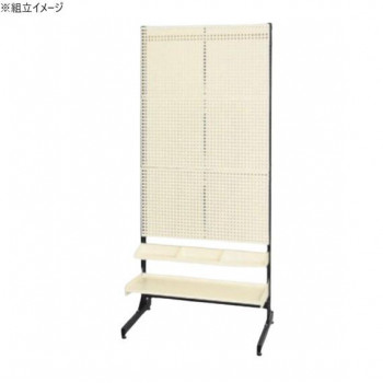 サカエ ラックシステム パンチングパネルタイプ 892×550×2005mm アイボリー PLS-3PRTD 【北海道・沖縄・離島配送不可】