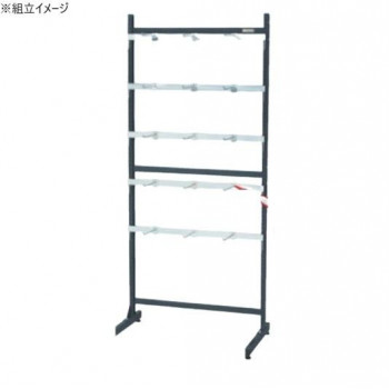 サカエ ラックシステム フックハンガータイプ固定式 892×550×2005mm フック15個付 PLS-20200D 【北海道・沖縄・離島配送不可】