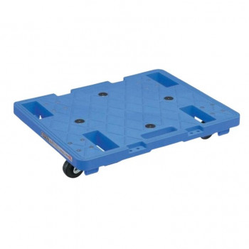 サカエ キャリースタッキング仕様 4輪自在タイプ 600×480×107mm ブルー SC-600RB 【北海道・沖縄・離島配送不可】