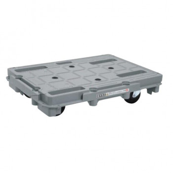 サカエ 樹脂台車 スタッキング 連結仕様4輪自在タイプ 720×520×150mm グレー SCR-800 【北海道・沖縄・離島配送不可】