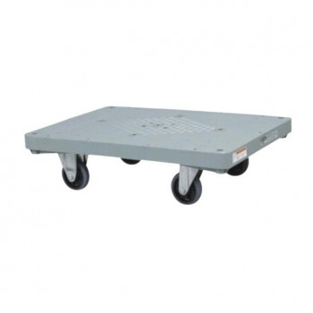 サカエ 樹脂平台車 自在 固定タイプ 900×600×230mm グレー LHN-20 【北海道・沖縄・離島配送不可】