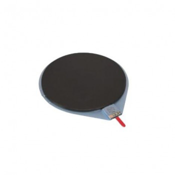 サカエ クルクル回転盤 スチール製 ハンドストッパー付 540×679×16mm ゴムマット KS-510BK 【北海道・沖縄・離島配送不可】