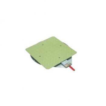 サカエ クルクル回転盤 スチール天板 400×509×23.3mm ハンドストッパー付 KS-40ST 【北海道・沖縄・離島配送不可】
