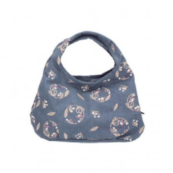 くろちく linkミニラウンドバッグ すずらん スモーキーブルー 22107407 【北海道・沖縄・離島配送不可】