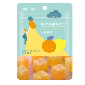 フジフードサービス ソフィスカ フルーツゼリー(ヴィーガン) 金柑レモン 42g 16個(8個×2ボール) 【北海道・沖縄・離島配送不可】