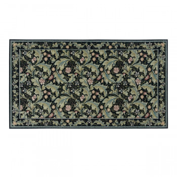 川島織物セルコン Morris Design Studio レスターアカンサス マット 約68×123cm FH1710A B ブルー 【北海道・沖縄・離島配送不可】