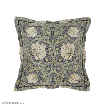 川島織物セルコン Morris Design Studio ピンパーネル 背当クッションカバー 45×45cm LL1746 G グリーン 【北海道・沖縄・離島配送不可】 8,674円