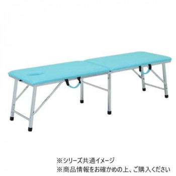 高田ベッド製作所 有孔ムーブベッド (折りたたみ式ポータブルベッド) 幅50×長さ180×高さ60cm スカイブルー TB-1007U 【北海道・沖縄・離島配送不可】