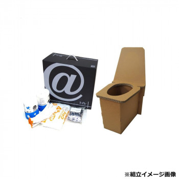 防災用品 アットトイレ (本体・ビニール袋・凝固剤・トイレットペーパー・軍手) AT-6000　AT-6000 【北海道・沖縄・離島配送不可】