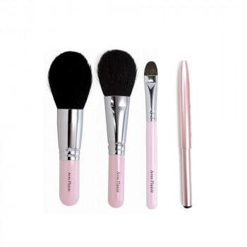 喜筆(kiHiTsu) パールピンク軸 ブラシ4本セット PP4-02+03+06+F 【北海道・沖縄・離島配送不可】