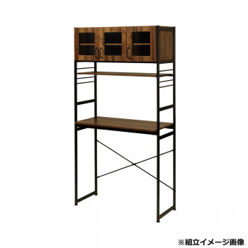 弘益(KOEKI) UTILITY ルナ キッチンラック ブラウン KR930BR 【北海道・沖縄・離島配送不可】