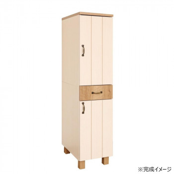 日本製組立家具 カントリー調 キッチン収納ストッカー CO-CR-1330S 【北海道・沖縄・離島配送不可】