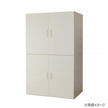 日本製組立家具 CO-TS 布団収納タンス 白(2梱包) 【北海道・沖縄・離島配送不可】
