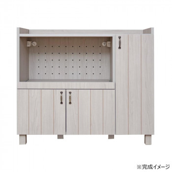 日本製組立家具 キッチンカウンター スライド式レンジ台 CO-CN-9010SR 【北海道・沖縄・離島配送不可】